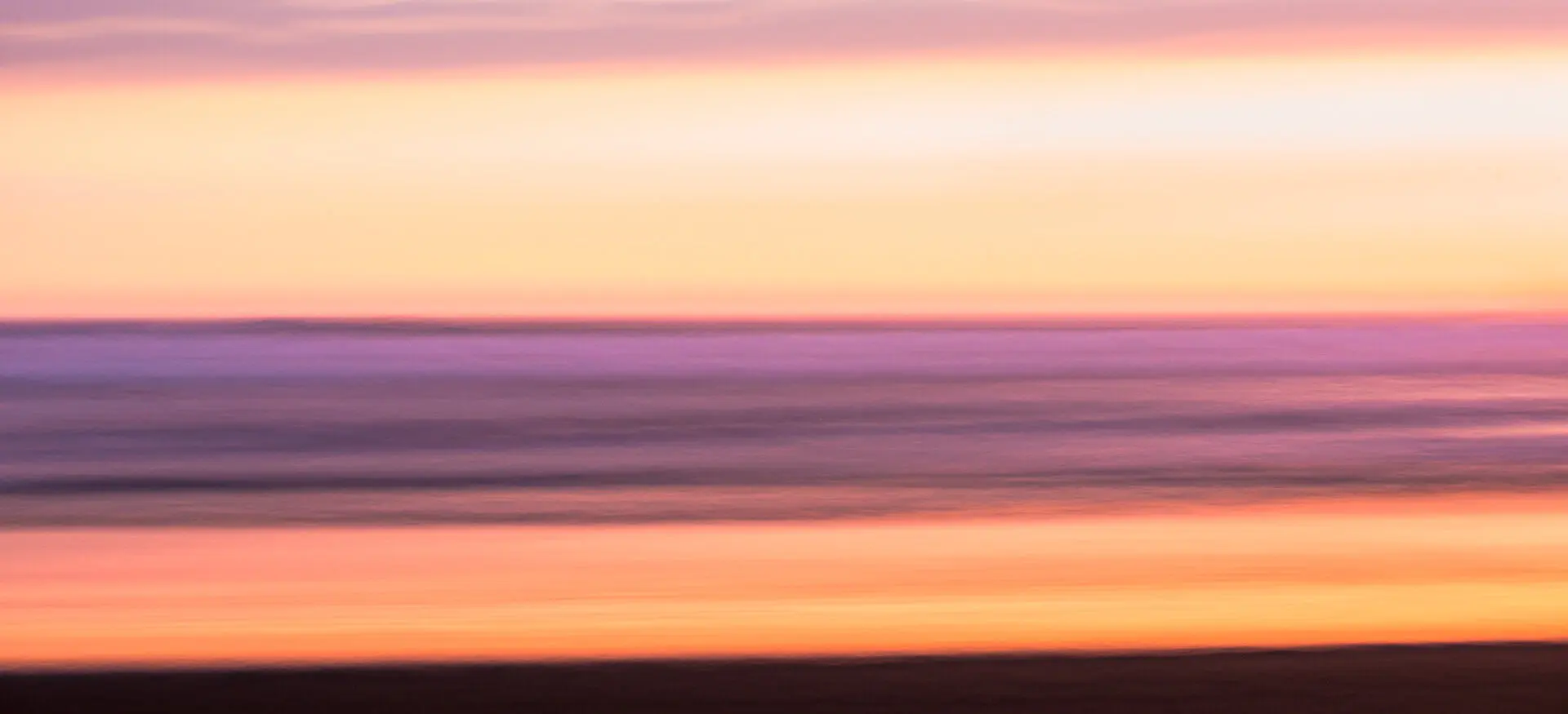 Blurred seascape - sunset #1