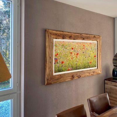 Kundenbeispiel-9-Blumenwiese2-Altholzrahmen-135x67cm