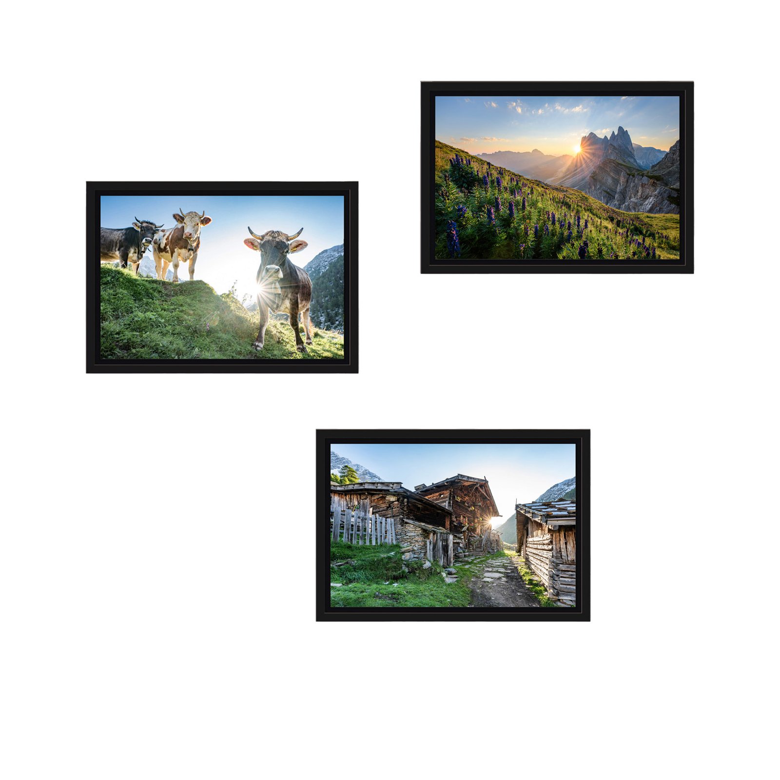 Schattenfugenrahmen-SET-DreierSet-30x20cm-